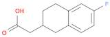 2-(6-Fluoro-1,2,3,4-tetrahydronaphthalen-2-yl)acetic acid