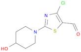 4-CHLORO-2-(1-PIPERIDIN-4-OL)-5-THIAZOLECARBOXALDEHYDE