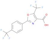 5-(TRIFLUOROMETHYL)-2-[4-(TRIFLUOROMETHYL)PHENYL]-1,3-OXAZOLE-4-CARBOXYLICACID