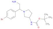 tert-Butyl (1-(2-amino-1-(4-bromophenyl)ethyl)pyrrolidin-3-yl)carbamate