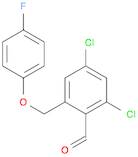 2,4-Dichloro-6-((4-fluorophenoxy)methyl)benzaldehyde