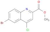 2-Quinolinecarboxylicacid, 6-bromo-4-chloro-, methyl ester