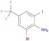 2-Bromo-6-iodo-4-(trifluoromethyl)aniline