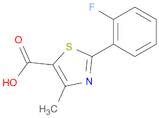 2-(2-FLUORO-PHENYL)-4-METHYL-THIAZOLE-5-CARBOXYLIC ACID