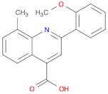 4-Quinolinecarboxylicacid, 2-(2-methoxyphenyl)-8-methyl-