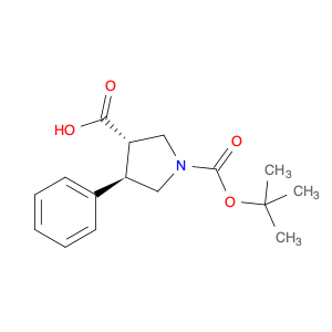 (3S,4R)-1-(tert-butoxycarbonyl)-4-phenylpyrrolidine-3-carboxylic acid