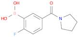 (2-Fluoro-5-(pyrrolidine-1-carbonyl)phenyl)boronic acid