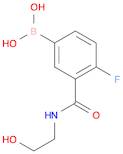 4-FLUORO-3-(2-HYDROXYETHYLCARBAMOYL)BENZENEBORONIC ACID