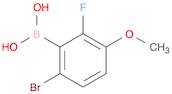 6-Bromo-2-fluoro-3-methoxybenzeneboronic acid