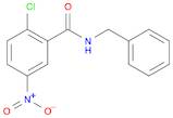 Benzamide, 2-chloro-5-nitro-N-(phenylmethyl)-