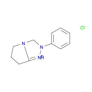 5H-Pyrrolo[2,1-c]-1,2,4-triazolium,6,7-dihydro-2-phenyl-, chloride (1:1)