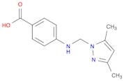 Benzoic acid, 4-[[(3,5-dimethyl-1H-pyrazol-1-yl)methyl]amino]-