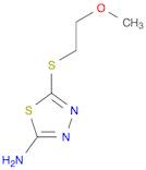 5-[(2-methoxyethyl)thio]-1,3,4-thiadiazol-2-amine