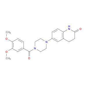 6-[4-(3,4-dimethoxybenzoyl)-1-piperazinyl]-3,4-dihydro-2(1h)-quinolinone