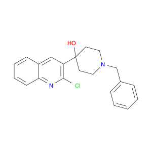 4-Piperidinol, 4-(2-chloro-3-quinolinyl)-1-(phenylmethyl)-