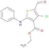 ETHYL 2-ANILINO-4-CHLORO-5-FORMYL-3-THIOPHENECARBOXYLATE