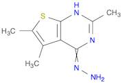 Thieno[2,3-d]pyrimidine,4-hydrazinyl-2,5,6-trimethyl-