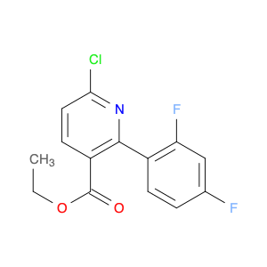 Ethyl 2-(2,4-difluorophenyl)-6-chloronicotinate