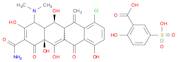 Meclocycline sulfosalicylate salt