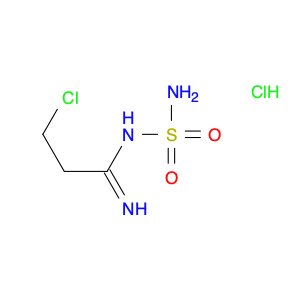 Propanimidamide, N-(aminosulfonyl)-3-chloro-, hydrochloride (1:1)