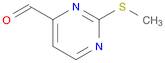 2-METHYLSULFANYL-PYRIMIDINE-4-CARBALDEHYDE