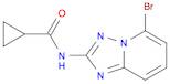 cyclopropanecarboxylic acid (5-bromo-[1,2,4]triazolo[1,5-a]pyridin-2-yl)-amide