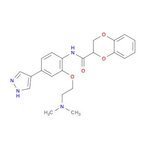 N-[2-[2-(Dimethylamino)ethoxy]-4-(1H-pyrazol-4-yl)phenyl]-2,3-dihydro-1,4-benzodioxin-2-carboxamide