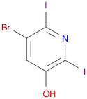 5-Bromo-2,6-diiodopyridin-3-ol