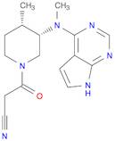 3-((3S,4S)-4-methyl-3-(methyl(7H-pyrrolo[2,3-d]pyrimidin-4-yl)amino)piperidin-1-yl)-3-oxopropane...