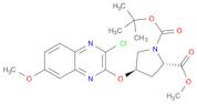 1,2-Pyrrolidinedicarboxylic acid, 4-[(3-chloro-7-Methoxy-2-quinoxalinyl)oxy]-, 1-(1,1-diMethylethy…