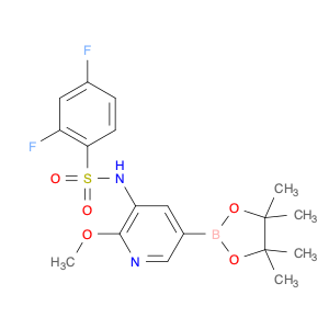 2,4-difluoro-N-(2-methoxy-5-(4,4,5,5-tetramethyl-1,3,2-dioxaborolan-2-yl)pyridin-3-yl)benzenesulfo…