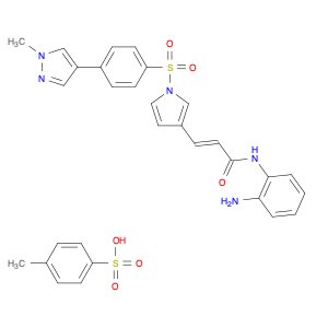 (2E)-N-(2-Aminophenyl)-3-[1-[[4-(1-methyl-1H-pyrazol-4-yl)phenyl]sulfonyl]-1H-pyrrol-3-yl]-2-prope…