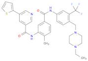 BenzaMide, N-[4-[(4-ethyl-1-piperazinyl)Methyl]-3-(trifluoroMethyl)phenyl]-4-Methyl-3-[[[5-(2-thie…