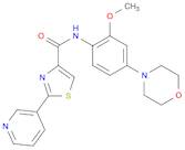 N-[2-Methoxy-4-(4-morpholinyl)phenyl]-2-(3-pyridinyl)-4-thiazolecarboxamide