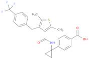 4-[1-[[[2,5-Dimethyl-4-[[4-(trifluoromethyl)phenyl]methyl]-3-thienyl]carbonyl]amino]cyclopropyl]...