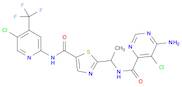 6-Amino-5-chloro-N-[(1R)-1-[5-[[[5-chloro-4-(trifluoromethyl)-2-pyridinyl]amino]carbonyl]-2-thiazo…