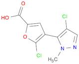 2-Furancarboxylic acid, 5-chloro-4-(4-chloro-1-methyl-1H-pyrazol-5-yl)-