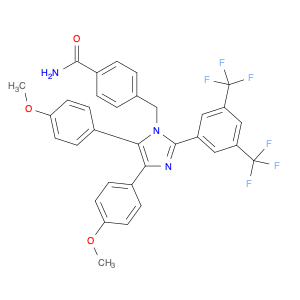 BenzaMide, 4-[[2-[3,5-bis(trifluoroMethyl)phenyl]-4,5-bis(4-Methoxyphenyl)-1H-iMidazol-1-yl]Methyl…