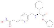 cyclopentyl 2-cyclohexyl-2-((6-(3-(hydroxyamino)-3-oxopropyl)pyridin-3-yl)methylamino)acetate