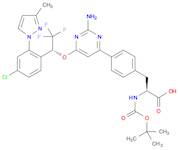 (S)-3-(4-(2-amino-6-((R)-1-(4-chloro-2-(3-methyl-1H-pyrazol-1-yl)phenyl)-2,2,2-trifluoroethoxy)pyr…