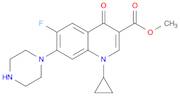 3-Quinolinecarboxylic acid, 1-cyclopropyl-6-fluoro-1,4-dihydro-4-oxo-7-(1-piperazinyl)-, Methyl ...