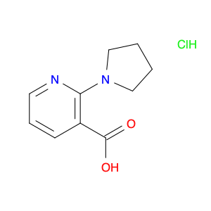 3-Pyridinecarboxylic acid, 2-(1-pyrrolidinyl)-, hydrochloride