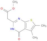 (5,6-DIMETHYL-4-OXO-3,4-DIHYDRO-THIENO[2,3-D]PYRIMIDIN-2-YL)-ACETIC ACID METHYL ESTER