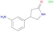 3-(5-Oxopyrrolidin-3-yl)aniline hydrochloride, 4-(3-Aminophenyl)-2-oxopyrrolidine hydrochloride