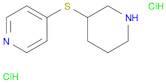 4-(Piperidin-3-ylthio)pyridine dihydrochloride