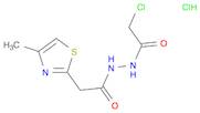 2-Chloro-N'-(2-(4-methylthiazol-2-yl)acetyl)acetohydrazide hydrochloride