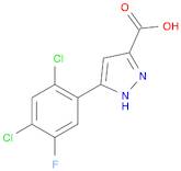 5-(2,4-DICHLORO-5-FLUOROPHENYL)-1H-PYRAZOLE-3-CARBOXYLIC ACID