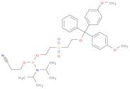 2-((2-(Bis(4-methoxyphenyl)(phenyl)methoxy)ethyl)sulfonyl)ethyl (2-cyanoethyl) diisopropylphosphor…