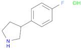 Pyrrolidine, 3-(4-fluorophenyl)-, hydrochloride (1