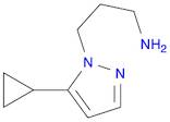 3-(5-cyclopropyl-1H-pyrazol-1-yl)-1-propanamine